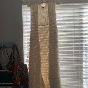 ✨ FREE PEOPLE shaggy duster | | ivory